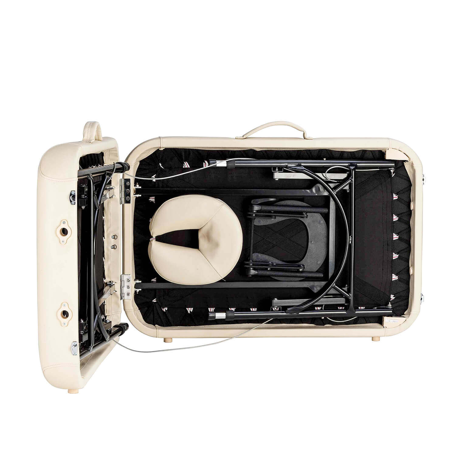 Mobile Massagebank VOYAGE zusammengeklappt