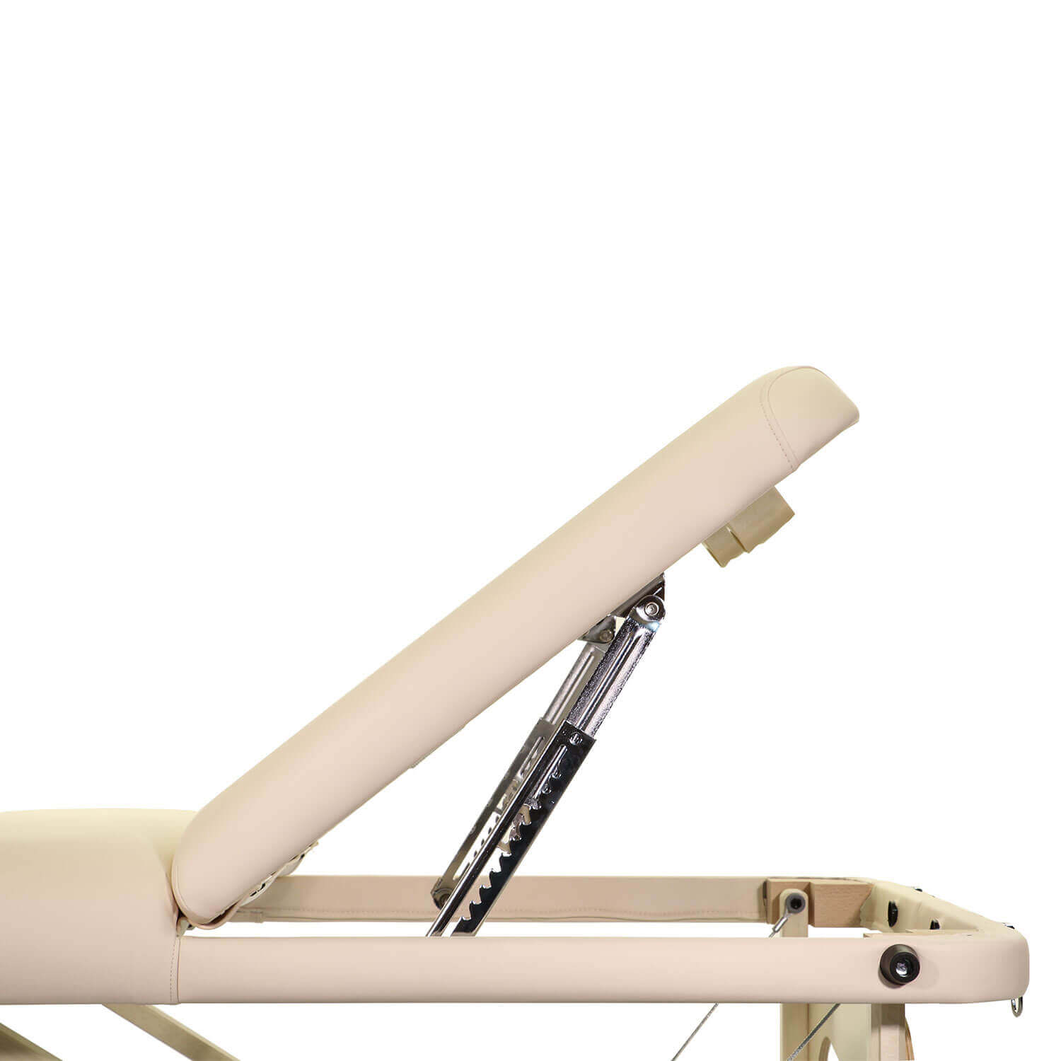 Verstellbares Kopf-/Fußteil der mobilen Massage- und Kosmetikliege Classic Rest im Detail