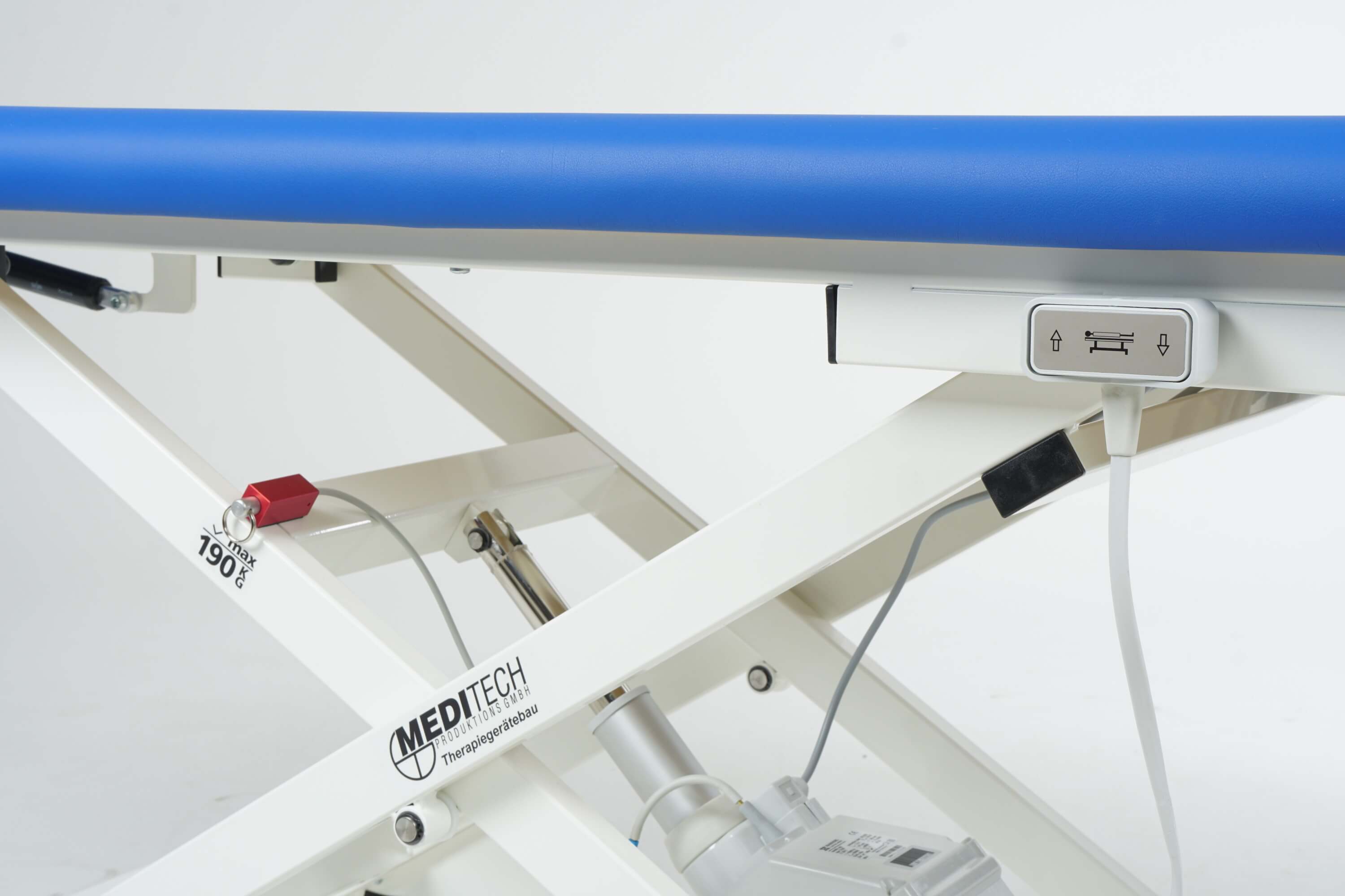 Gestell mit Steuerung der Höhenverstellung der 2-teiligen Physiotherapieliege v.STARTER'EL