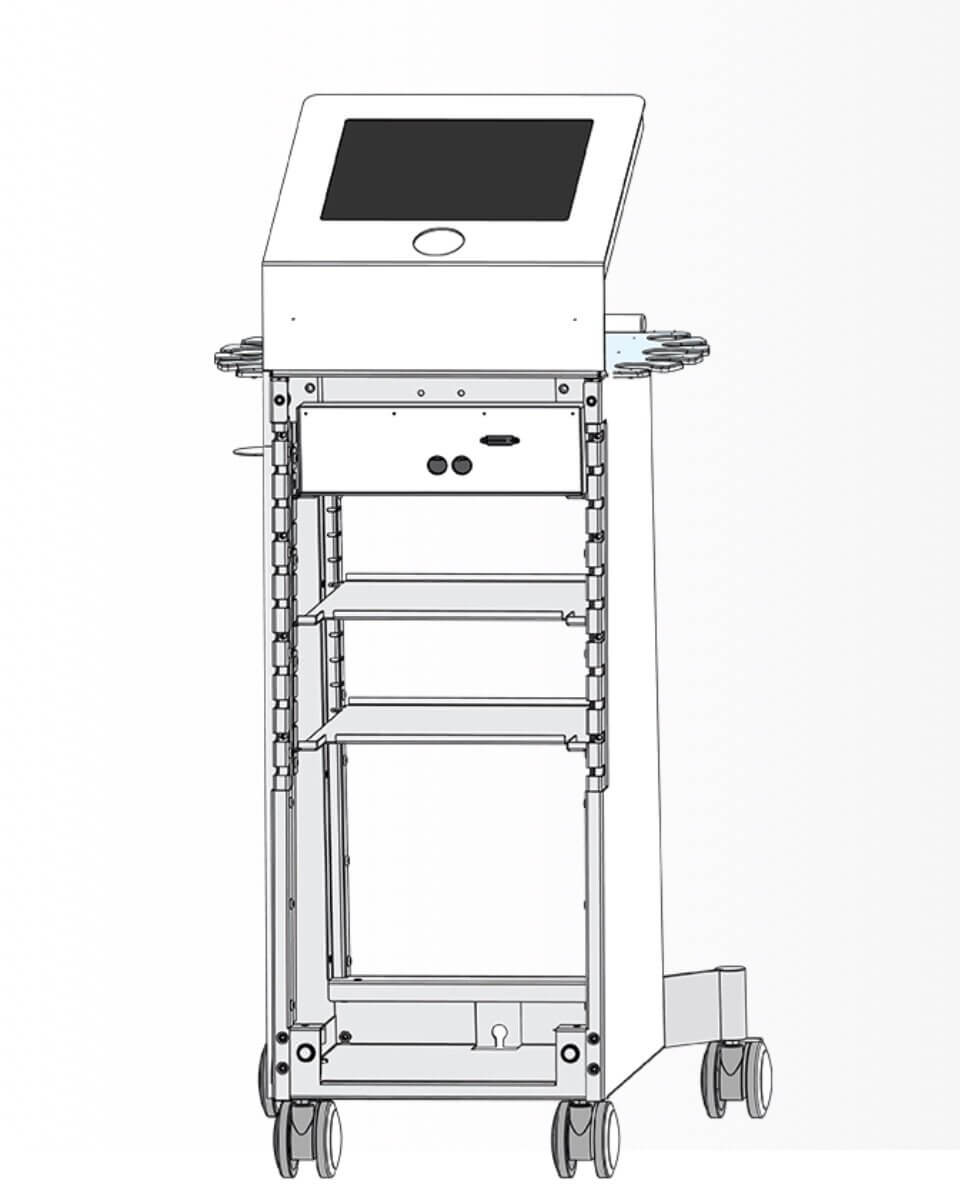 Konzeptzeichnung des Therapieturms physiotur