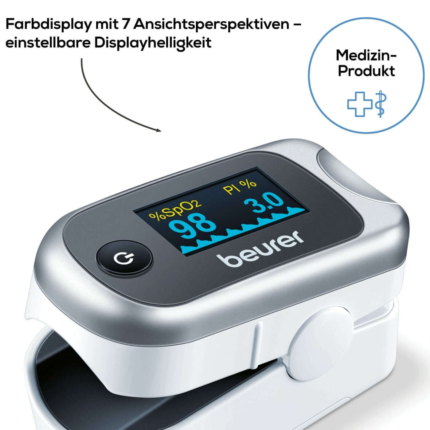 Fingerpulsoximeter PO 40 mit Farbdisplay