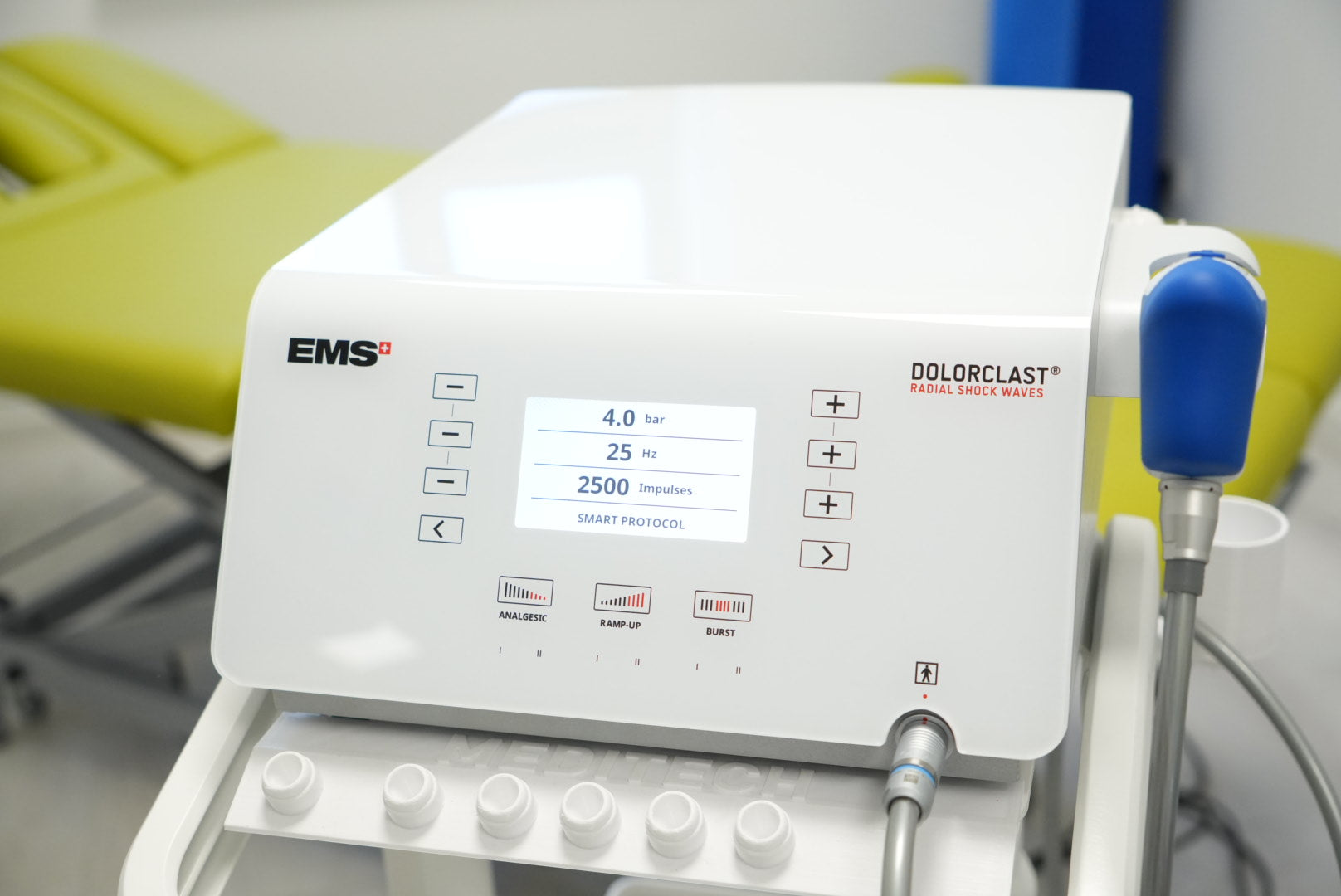 Gebrauchtgerät- Stoßwellengerät SWISS DOLORCLAST® Radial Shock Waves für Therapie