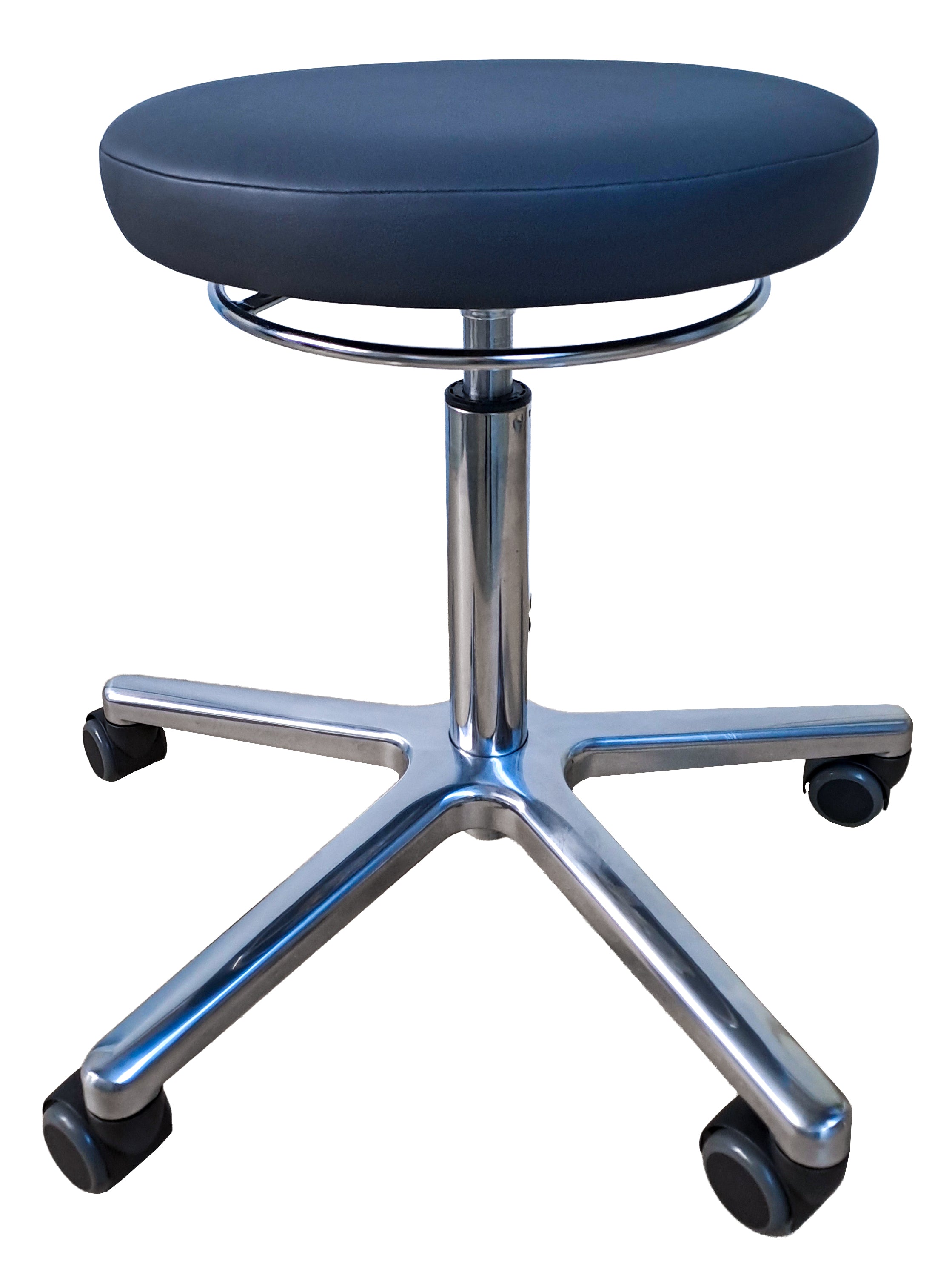 Therapiehocker rund mit 5 Rollen für Physiotherapie