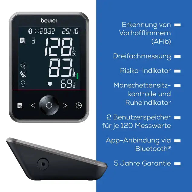 Features des Blutdruckmessgeräts Beurer BM 64
