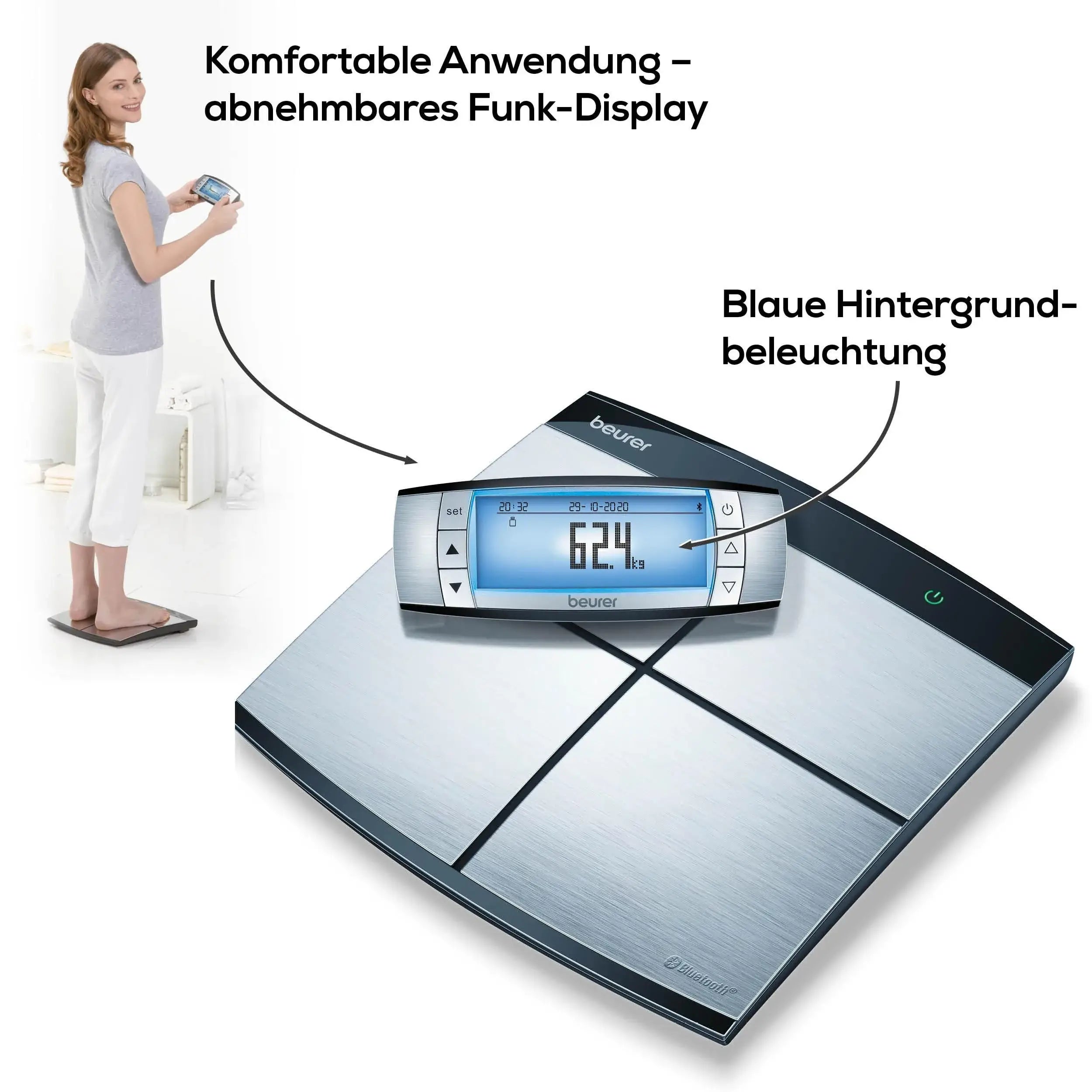Diagnosewaage Beurer BF 105 mit Funkdisplay