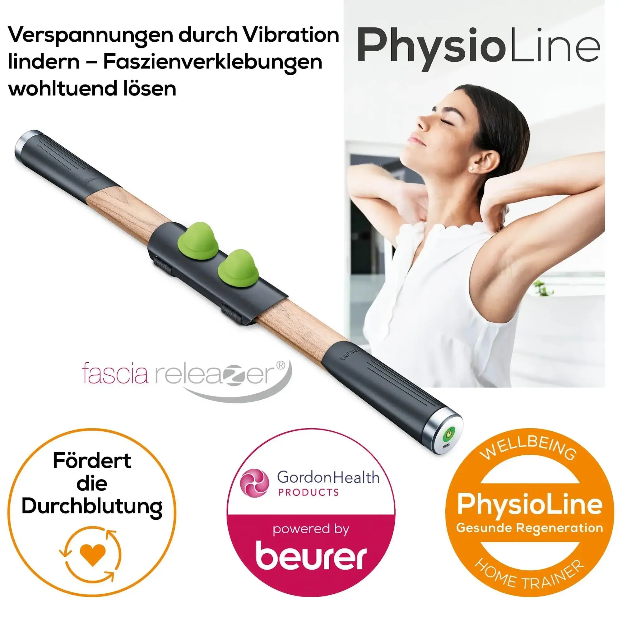 Faszien-Gerät Beurer MG 850 fascia-releaZer® gegen Verspannungen