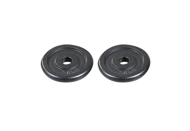 Zwei Hantelscheiben SVG 30 mm 2,5 kg