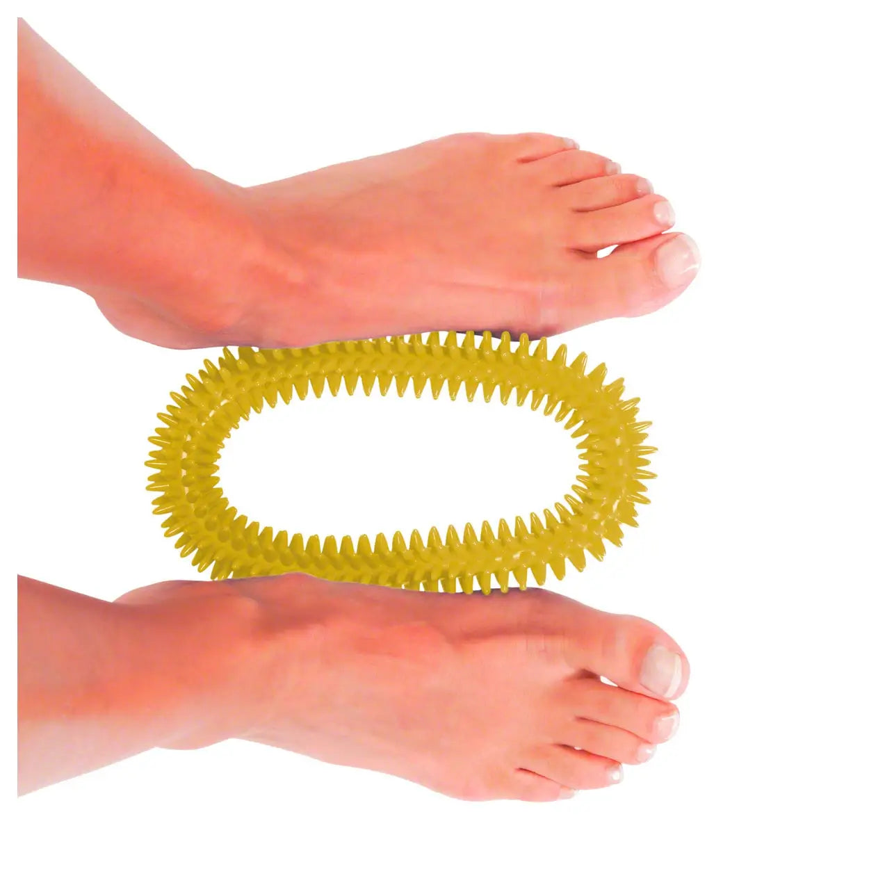 Zwei Füße trainieren mit Ring-Igelball Sport-Tec