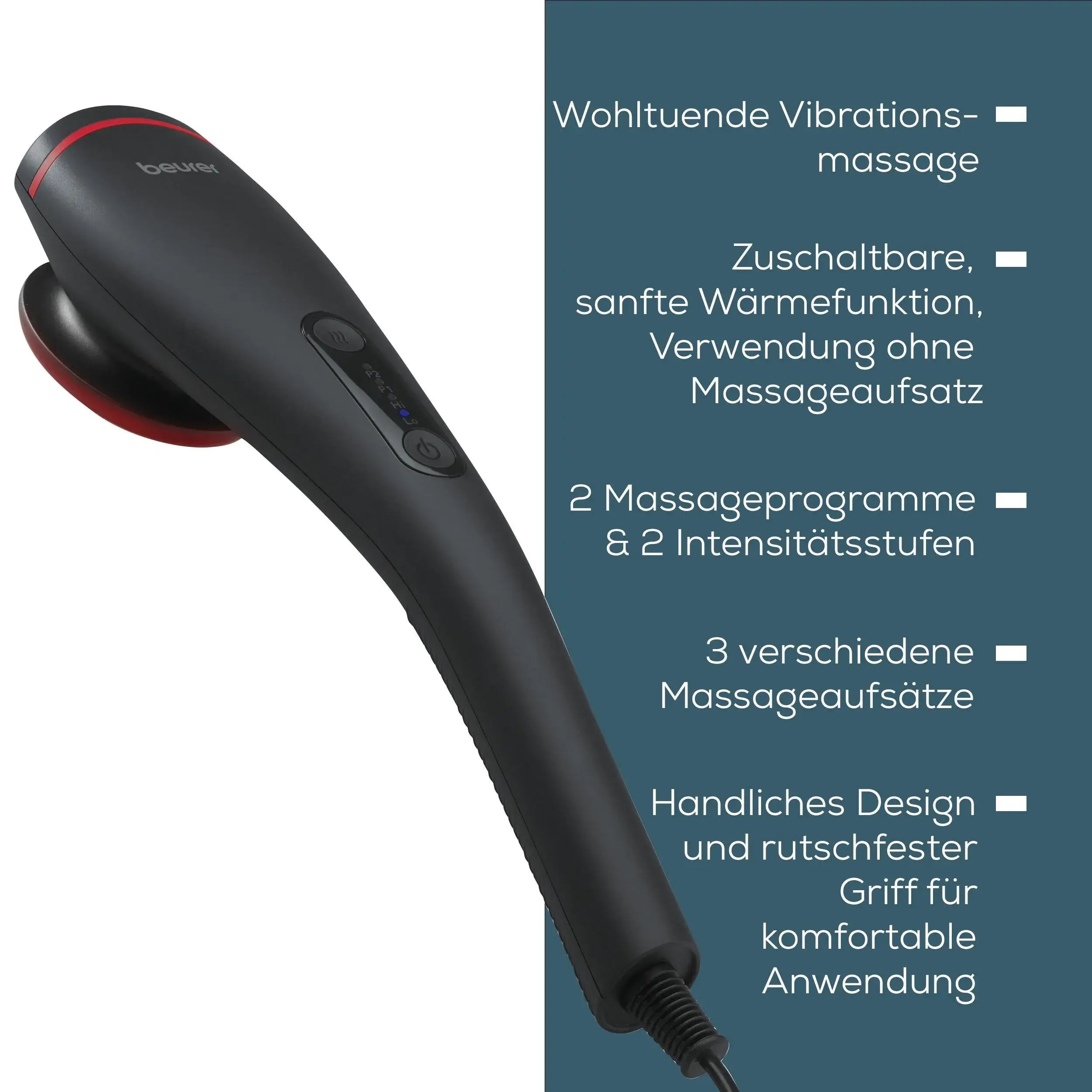 Funktionen des Wärme-Massagegeräts Beurer MG 24 
