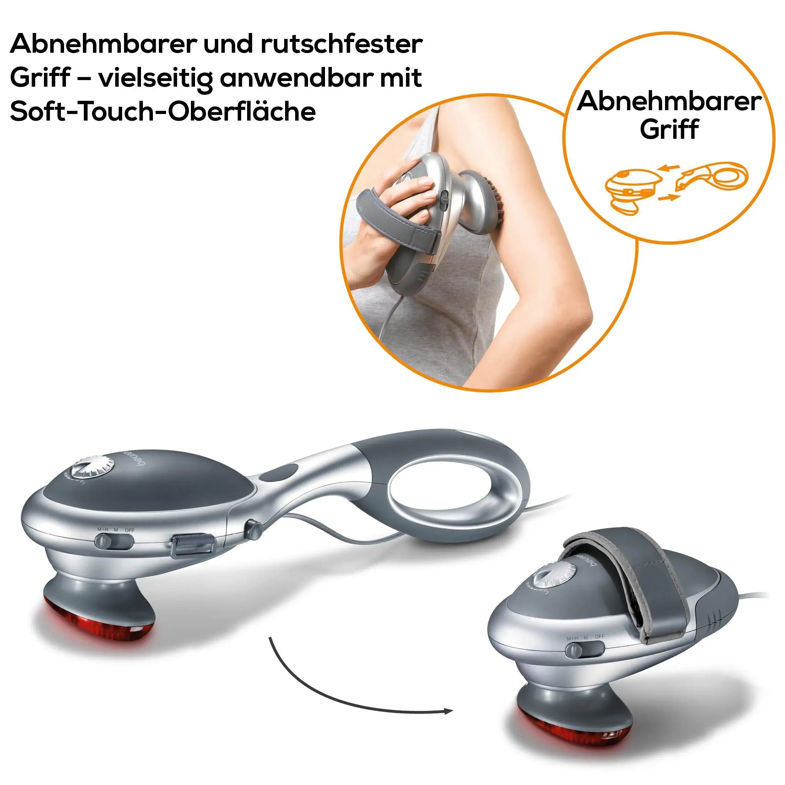 Massagegerät Beurer MG 70 mit abnehmbaren Griff
