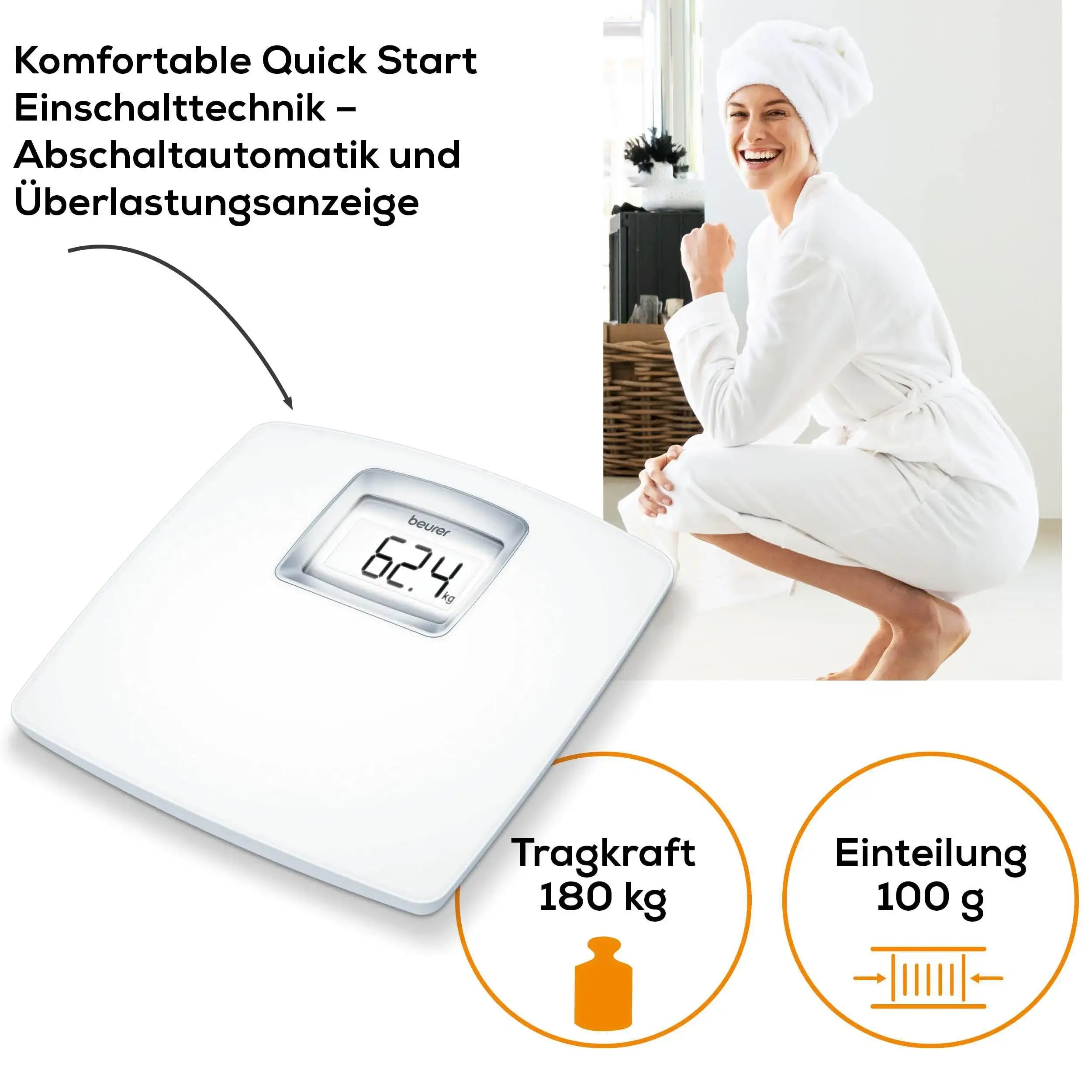 Personenwaage Beurer PS 25 mit 180 kg Tragkraft