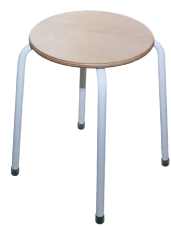 Sitzhocker RUND Mit Kunstlederbezug, Sitzhöhe 30 Cm, 37 Cm-#RUND30-V2