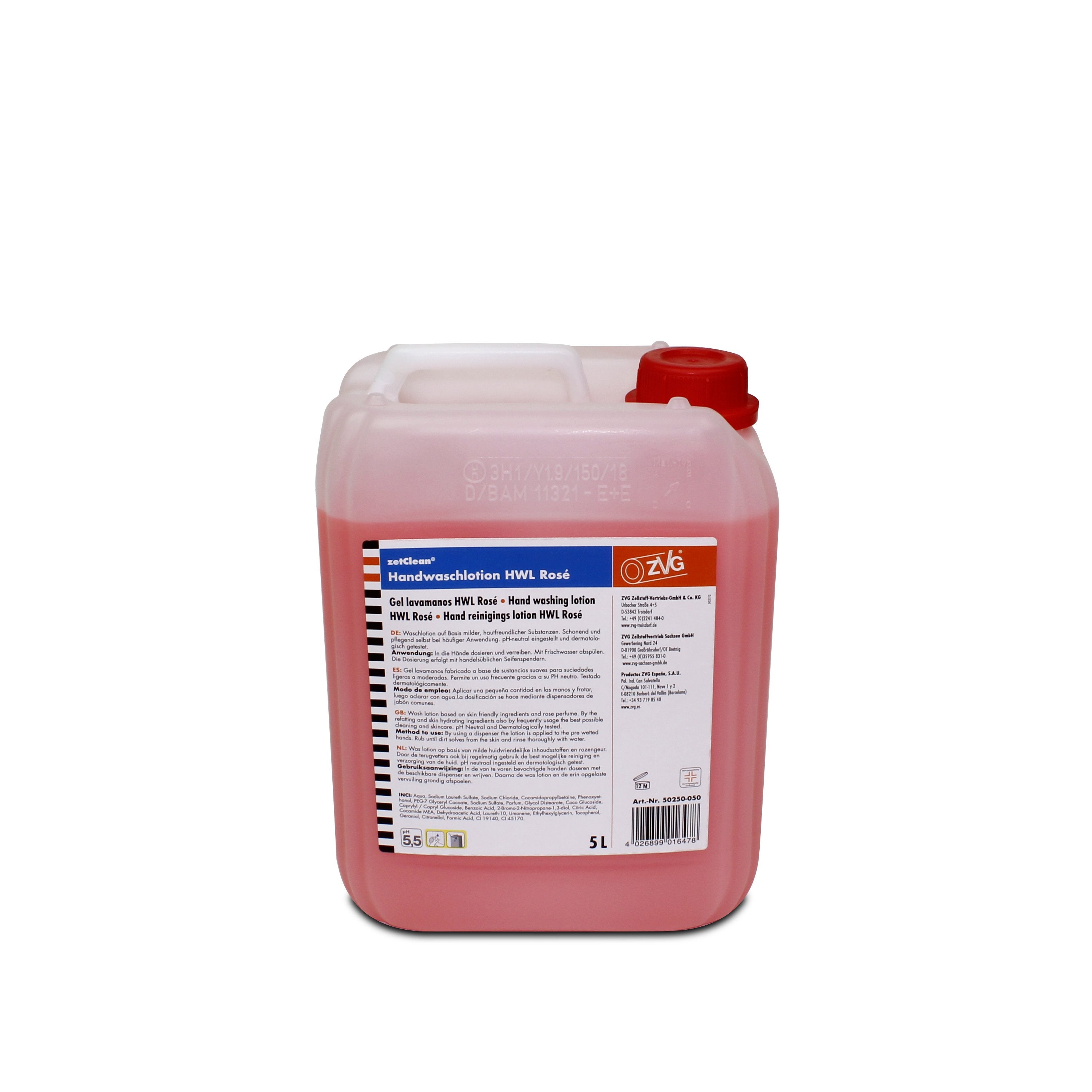 Handseife Rosé flüssige Cremeseifenlotion in 5l Kanister