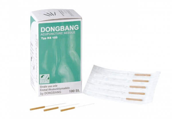 3 Akupunkturnadeln DONGBANG KS 105 Fichtennadelspitzen mit Verbundverpackung (inkl. 5 Nadeln) und Pappkarton
