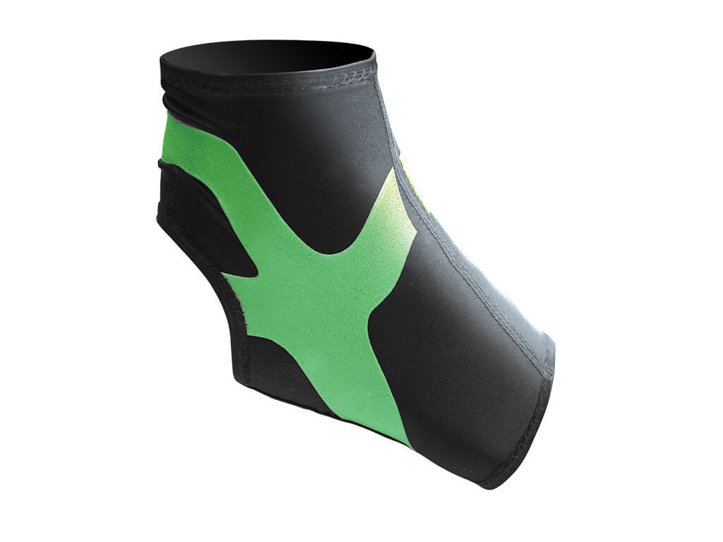 Fußbandage ORIONE PowerBand in Grün/Schwarz