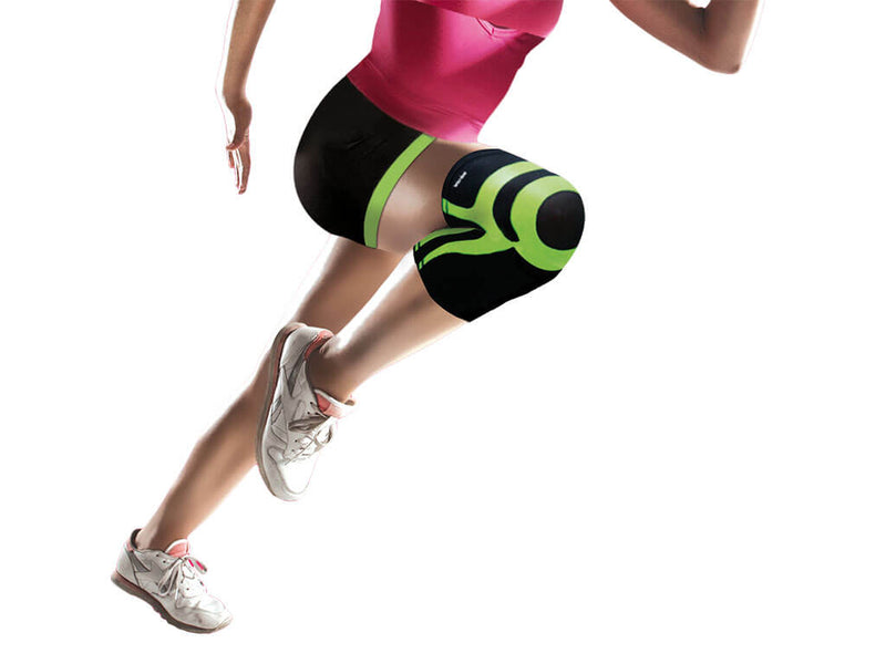 Kniebandage ORIONE Powerband in Farbe schwarz