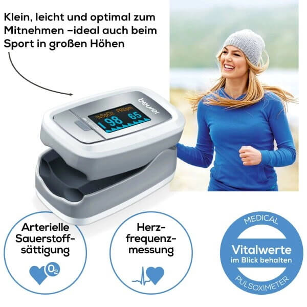 Pulsoximeter PO 30 für Puls und Sauerstoffsättigung