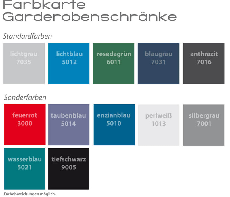 Umkleideschrank SVG für Fitness