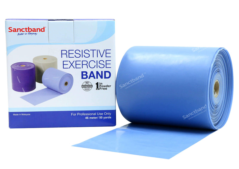 Physio Gymnastikband Sanctband – aus Natur Latex, als 46m Rolle, für Physiotherapie, Reha, Muskelaufbau / Krafttraining oder den Sport zuhause, Fitnessbänder - jetzt bestellen im MEDITECH24 Online Shop