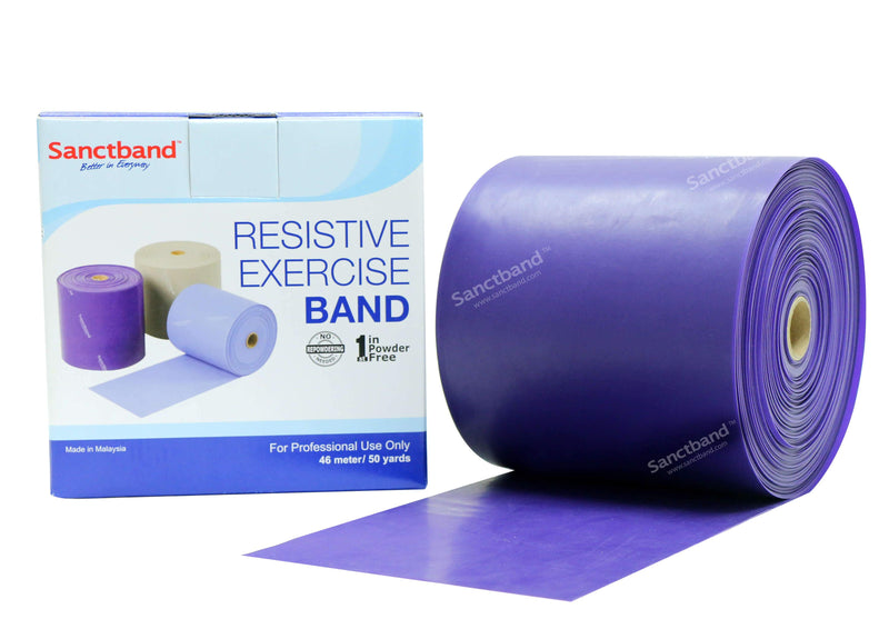 Physio Gymnastikband Sanctband – aus Natur Latex, als 46m Rolle, für Physiotherapie, Reha, Muskelaufbau / Krafttraining oder den Sport zuhause, Fitnessbänder - jetzt bestellen im MEDITECH24 Online Shop