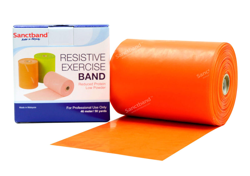 Physio Gymnastikband Sanctband – aus Natur Latex, als 46m Rolle, für Physiotherapie, Reha, Muskelaufbau / Krafttraining oder den Sport zuhause, Fitnessbänder - jetzt bestellen im MEDITECH24 Online Shop