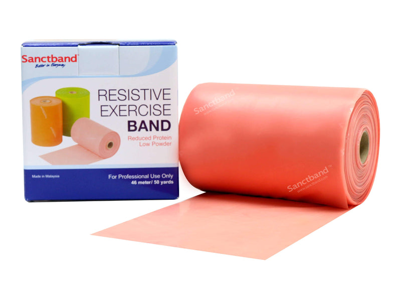 Physio Gymnastikband Sanctband – aus Natur Latex, als 46m Rolle, für Physiotherapie, Reha, Muskelaufbau / Krafttraining oder den Sport zuhause, Fitnessbänder - jetzt bestellen im MEDITECH24 Online Shop