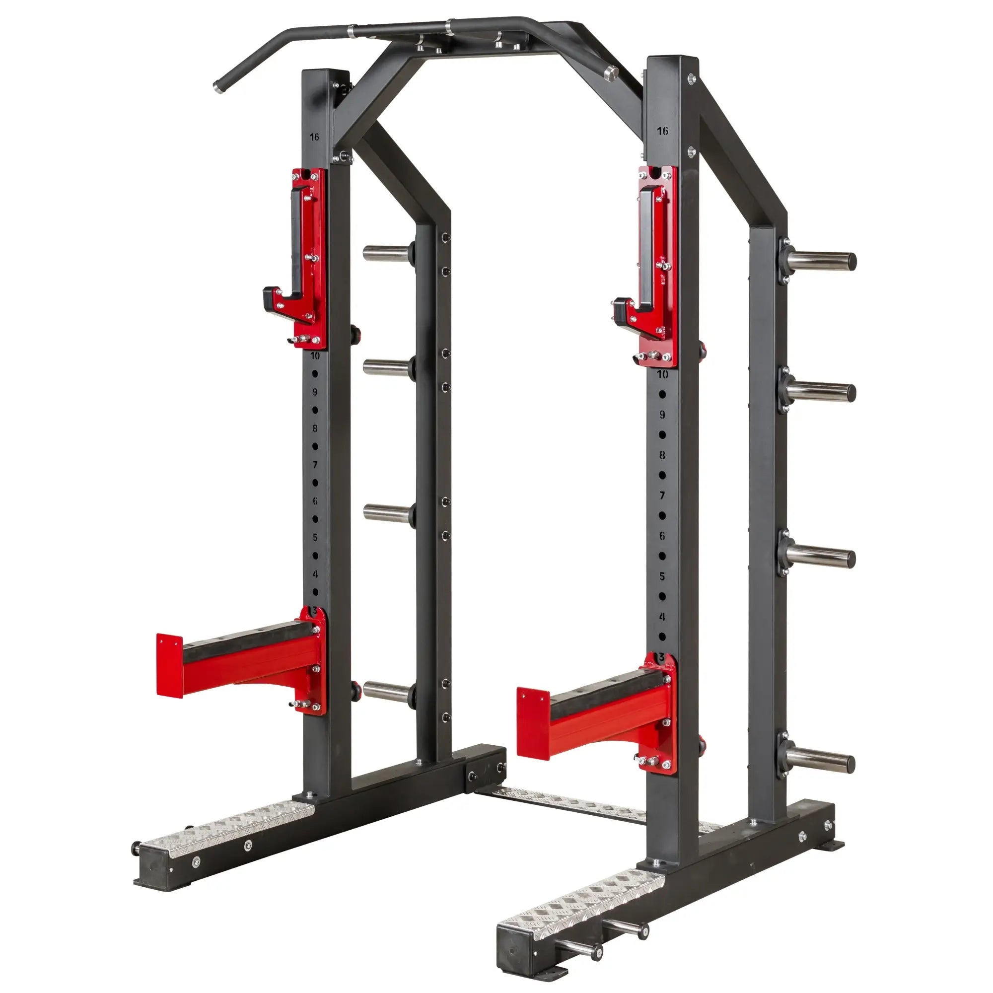 Half Rack Powerline in rot/schwarz
