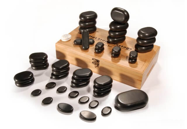 Hot Stone Set für Massage