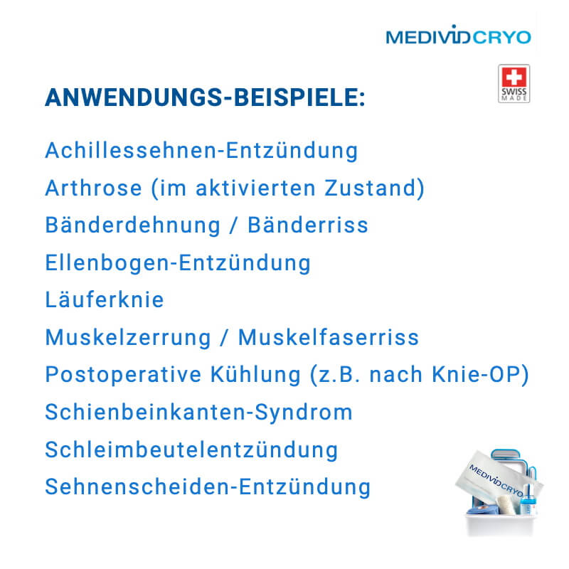 Kühlmittel Set MEDIVID CRYO Therapieset