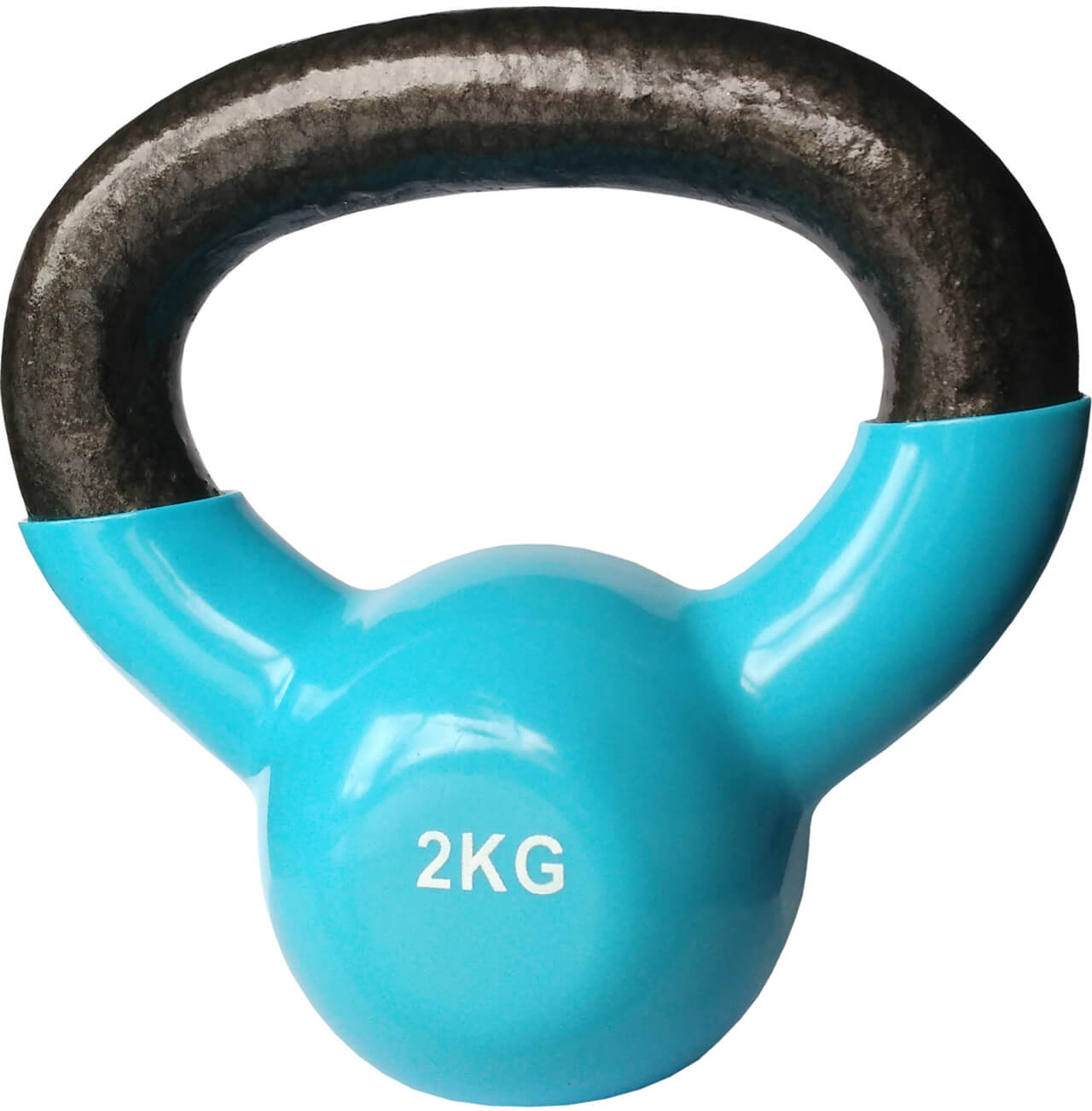 Kettlebell Mambo mit Griff 2 kg in blau