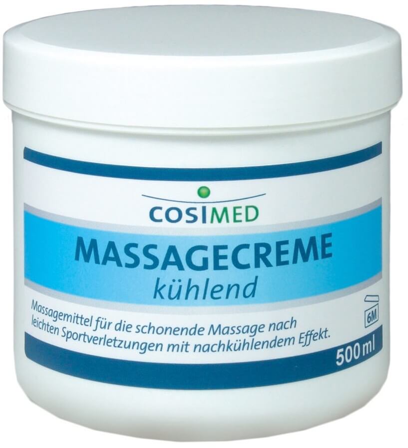 Kühlende Massagecreme cosiMed in 500ml Dose
