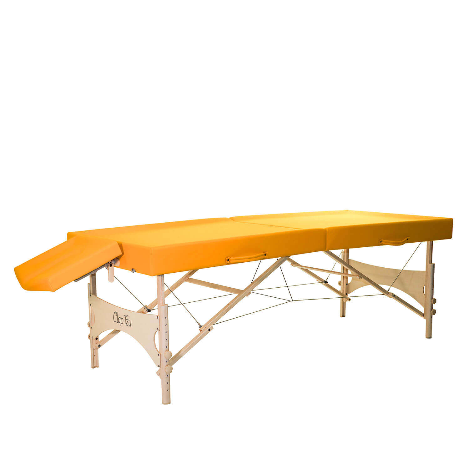 Mobile Massagebank CLASSIC Ayurveda 2-teilig in orange mit Ansteckkopfteil
