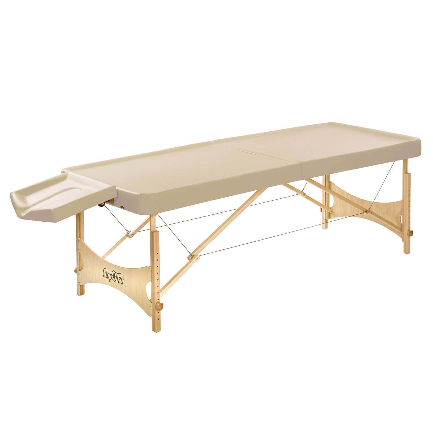Mobile Massagebank STANDARD Pro Ayurveda mit Kopfteil in weiß