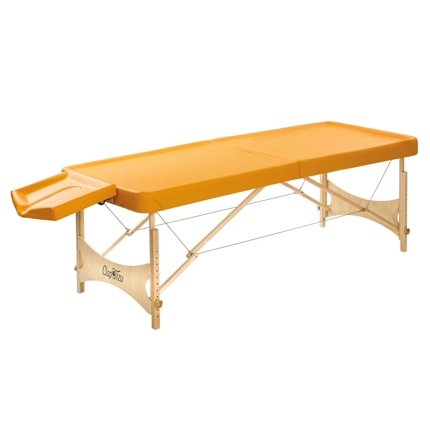 Mobile Massagebank STANDARD Pro Ayurveda mit Kopfteil in Orange
