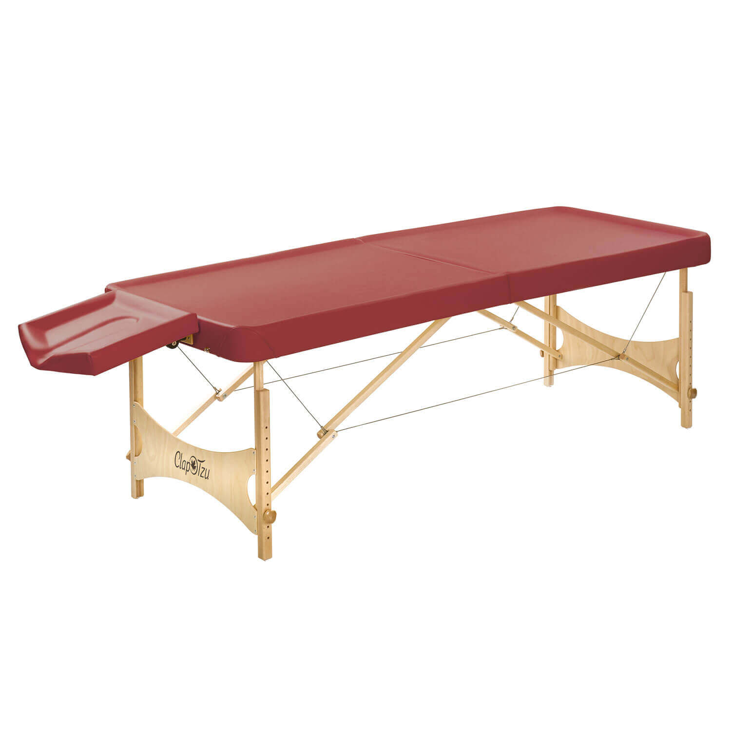 Mobile Massagebank STANDARD Pro Ayurveda mit Kopfteil in rot