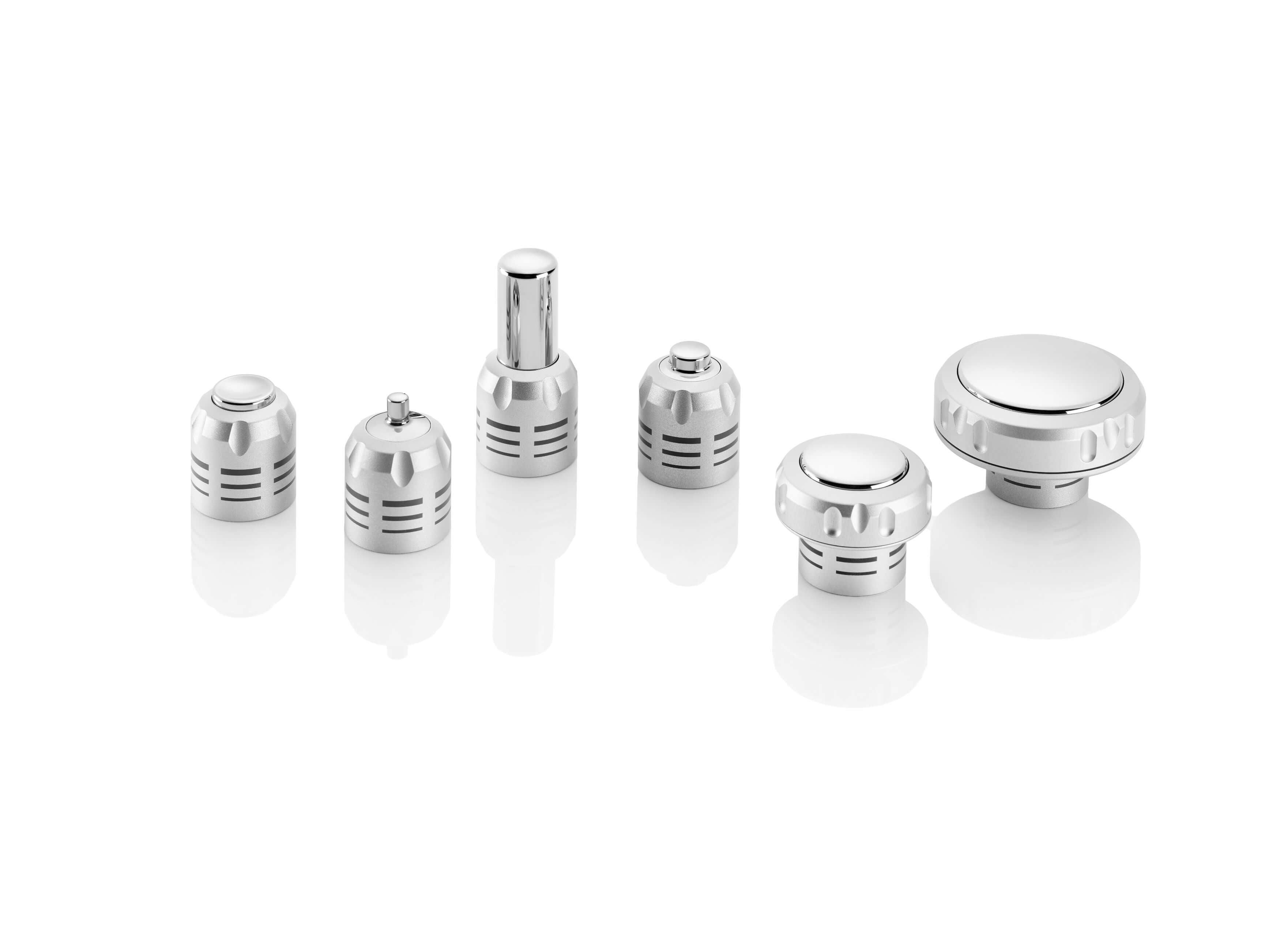 Aufsätze für Applikator des Stoßwellengerät SWISS DOLORCLAST® Radial Shock Waves

