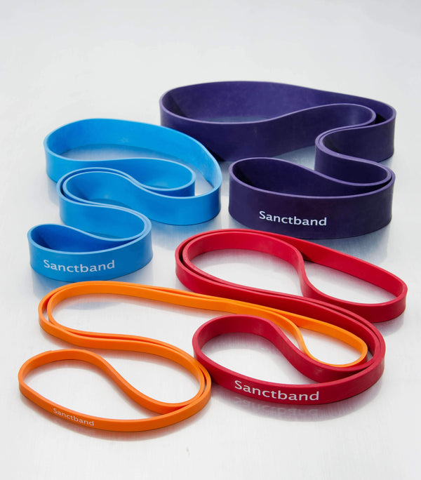 Fitnessbänder Sanctband Super Loop – aus natürlichem Kautschuk (hypoallergen), in 4 Stärken, Maßen & Farben, ideal für anspruchsvolles Krafttraining im Bodybuilding, Powerlifting (Kraftdreikampf / KDK) oder Crossfit, Fitnessbänder - jetzt bestellen im MEDITECH24 Online Shop